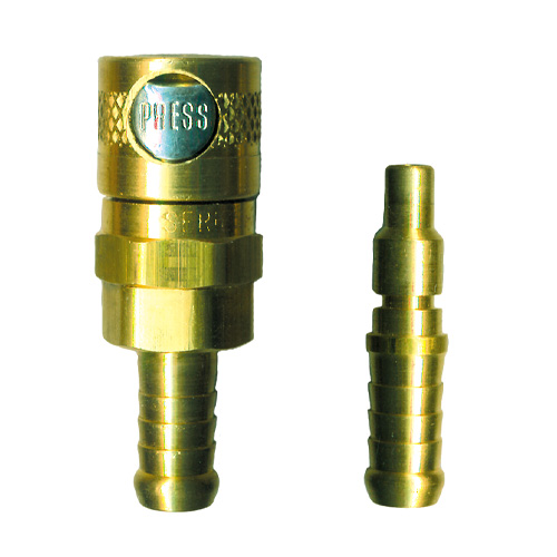 3/8" (10mm) Single Button HOSE Coupling & Adapter