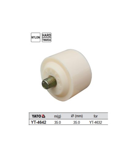 35mm Head Nylon White