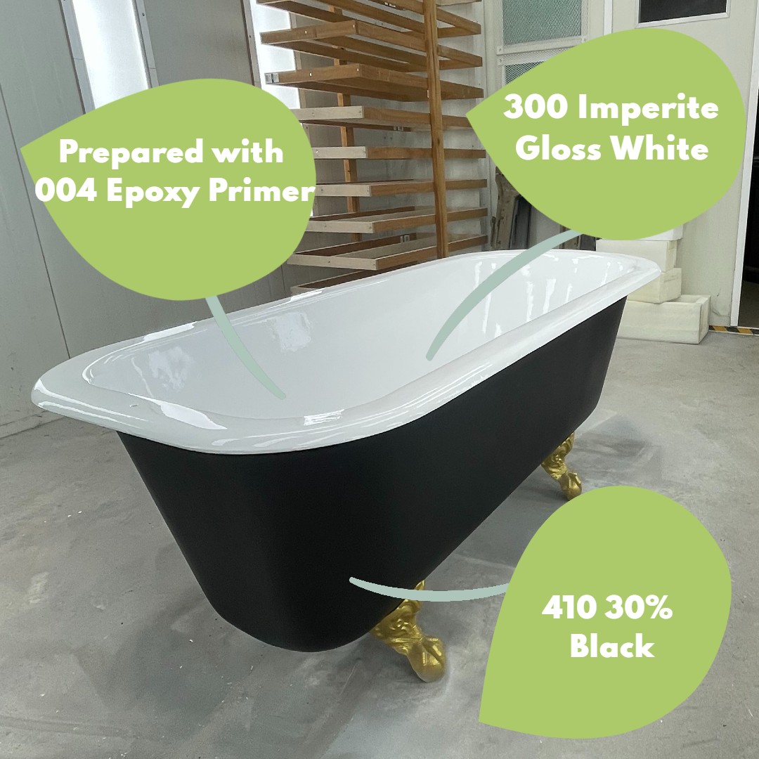 This is a restored claw bathtub.